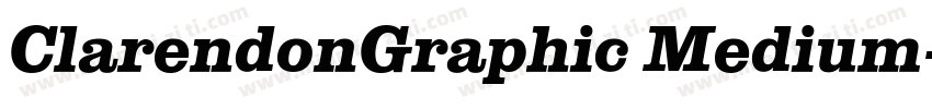 ClarendonGraphic Medium字体转换